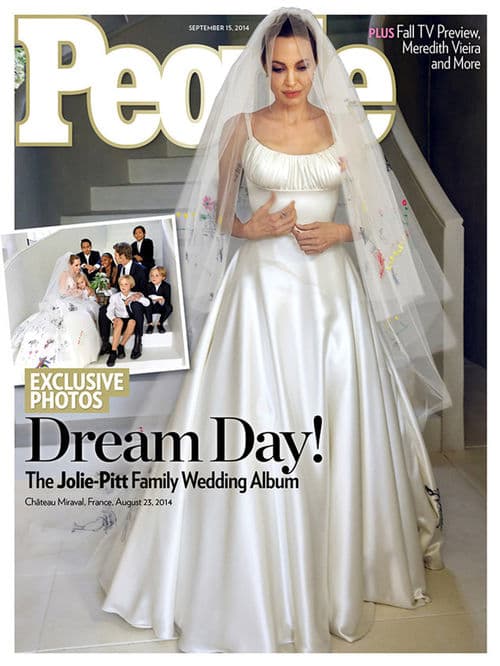 Angelina Jolie war eine elegante Braut