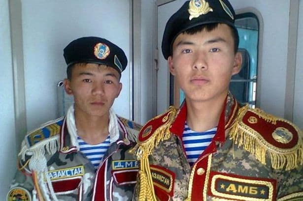 Kazakhstan soldiers in uniform