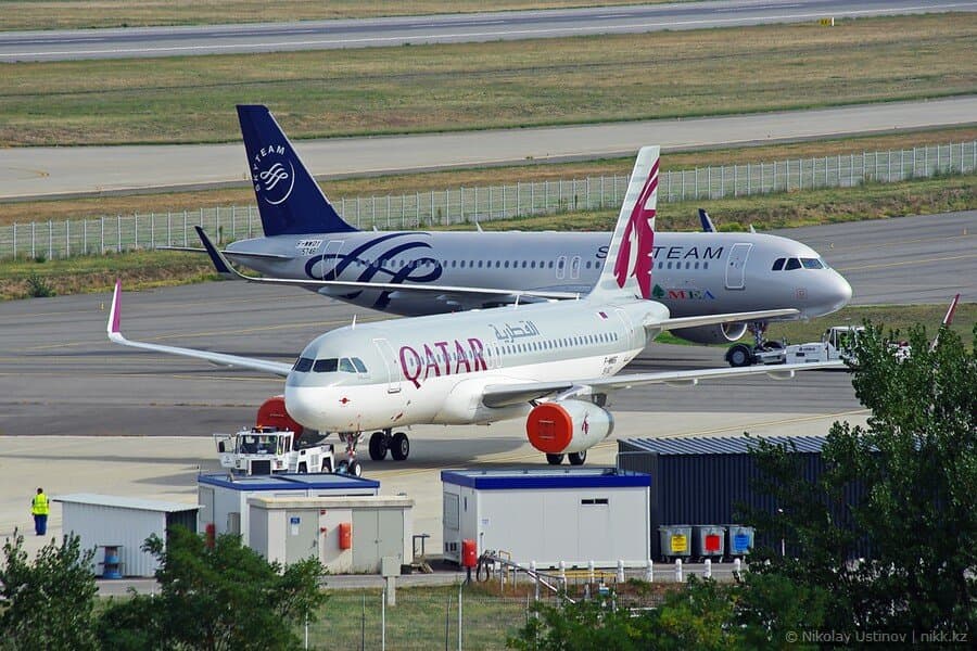 Qatar and MEA in Skyteam colours