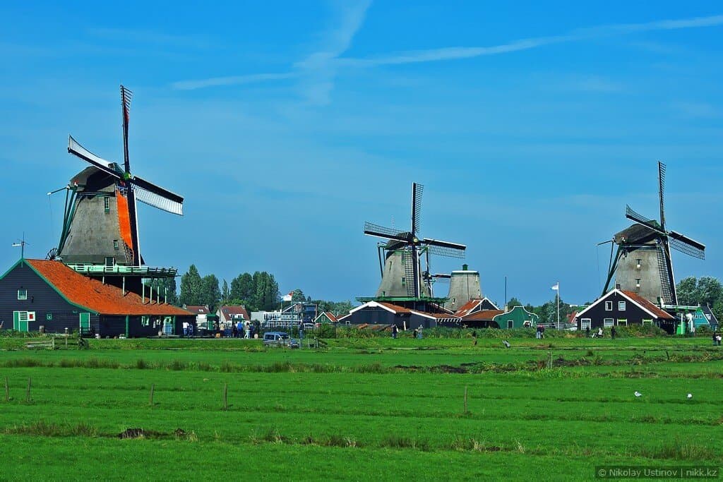 Ветряные мельницы Zaanse Schans