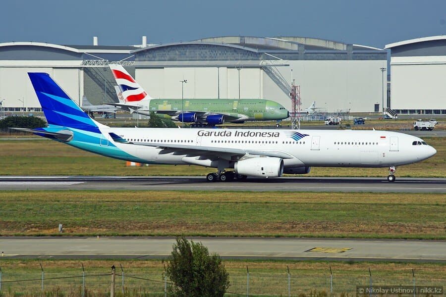A330 Garuda Indonesia в Тулузе