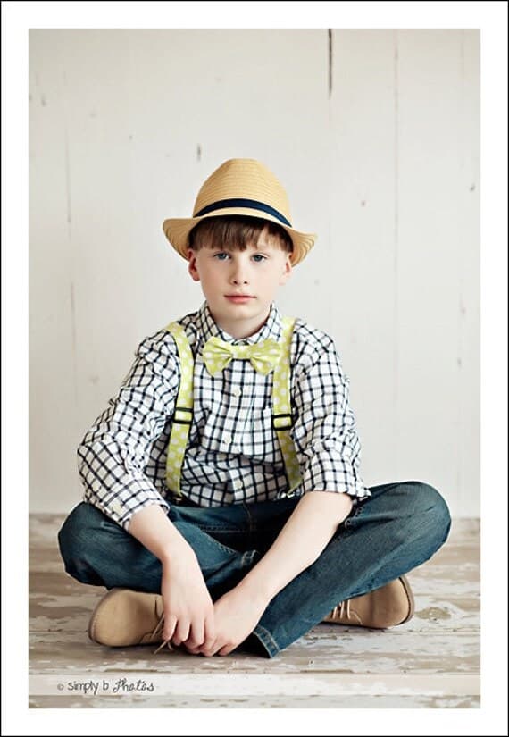 Bow Tie - SEWING TUTORIAL for Boys, PDF Hair Bow Instructions for girls
