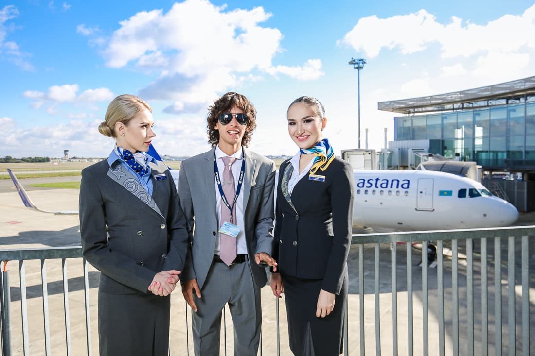 Презентация самолета Airbus A320neo для авиакомпании Air Astana в Тулузе
