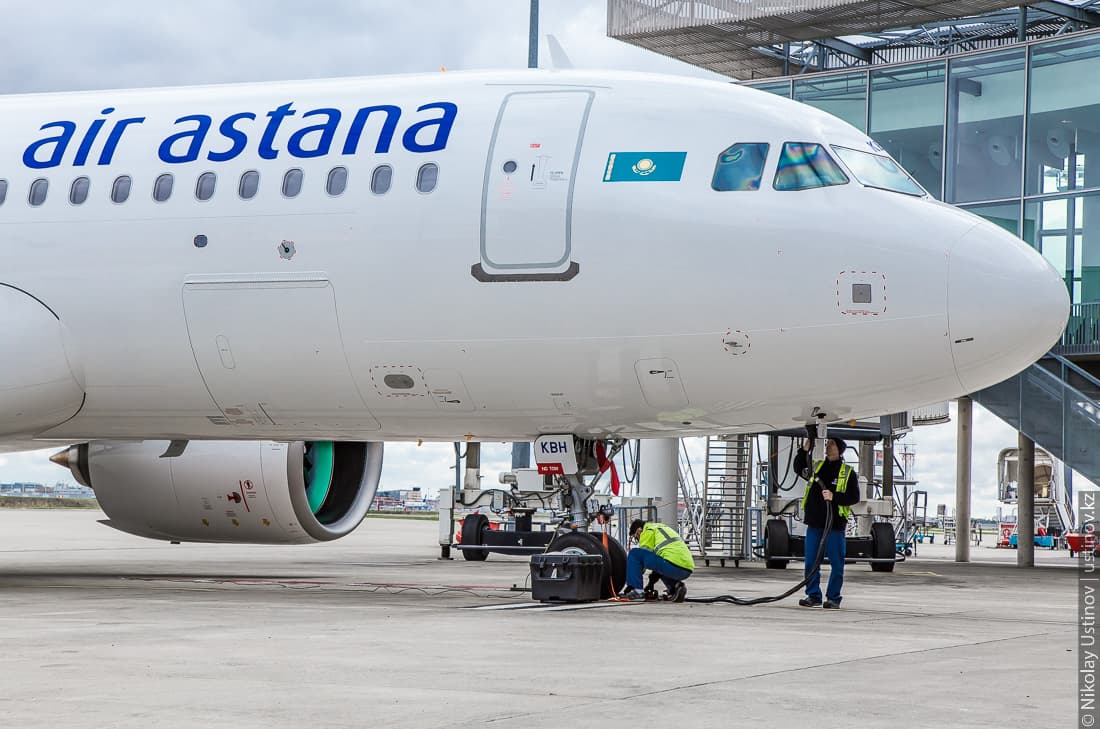 Презентация самолета Airbus A320neo для авиакомпании Air Astana в Тулузе