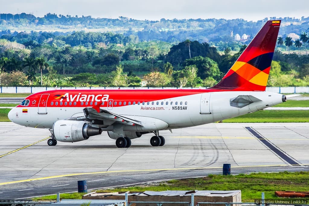 Avianca A318 in Cuba