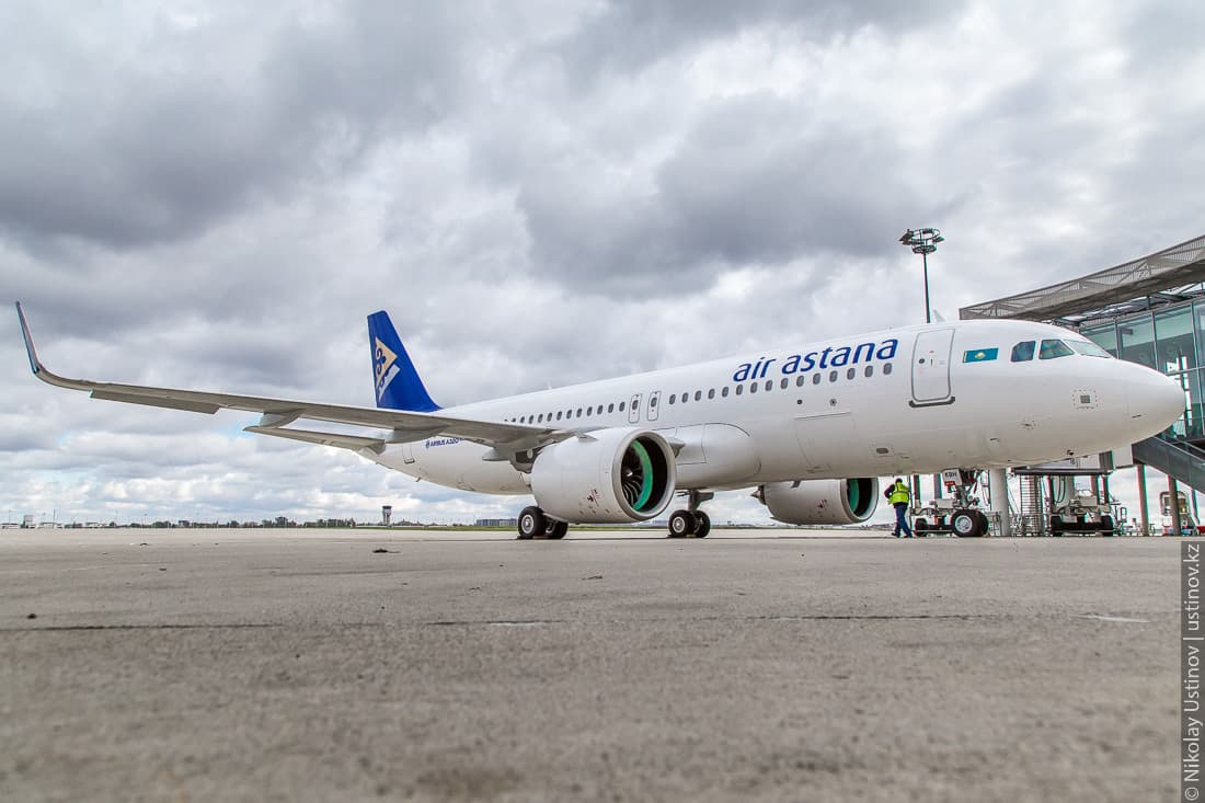 Презентация самолета Airbus A320neo для авиакомпании Air Astana в Тулузе