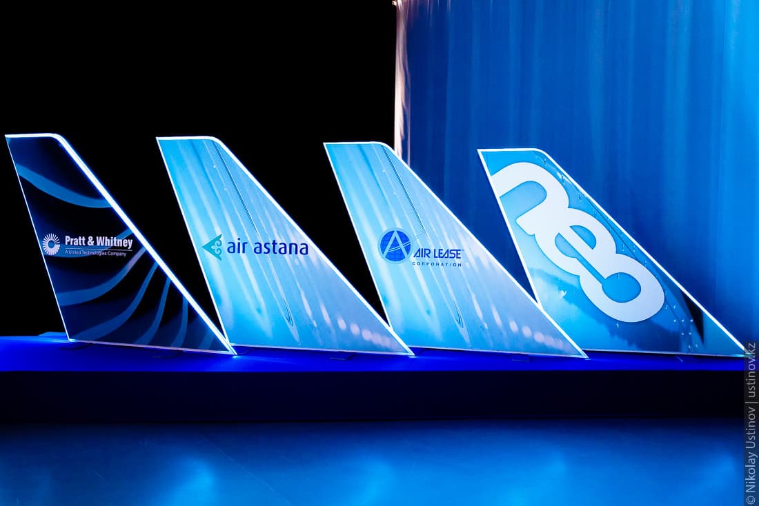 Презентация самолета Airbus A320neo для авиакомпании Air Astana в Тулузе