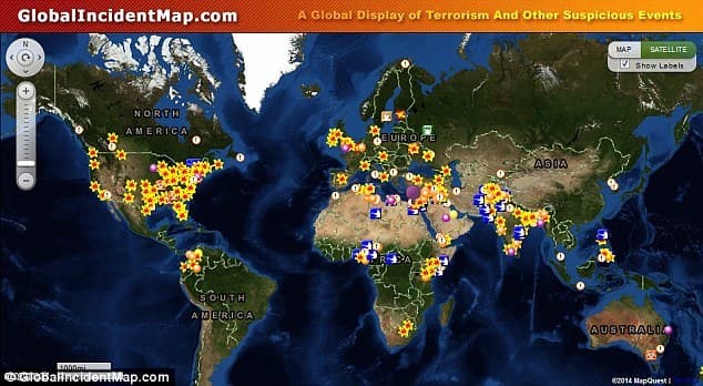 Карта убийств террористами мирных жителей Карта убийств террористами мирных жителей