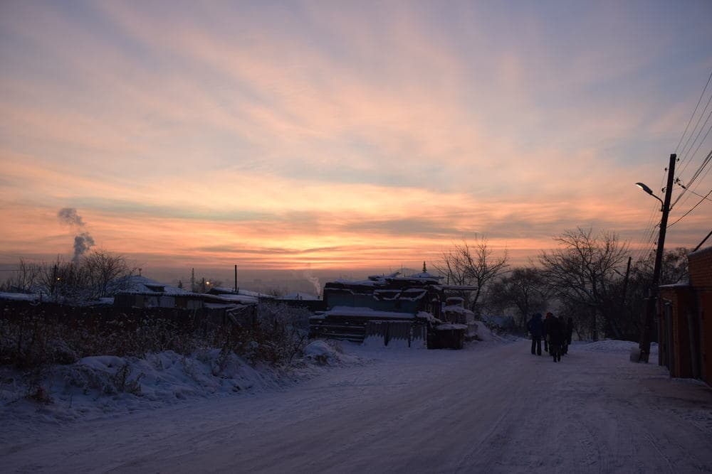 Красноярск на закате Красноярск на закате