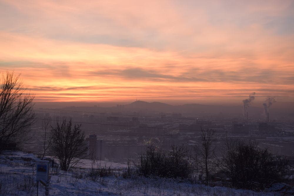 Красноярск на закате Красноярск на закате