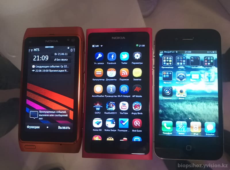 Сравнение смартфонов Nokia N9 смартфот Н9