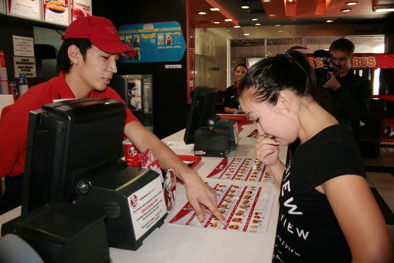 Игра Покупатель-продовец ресторан быстрого питания - kfc fast food бургер курица фаст фуд КФС КФЦ чикен
