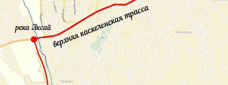 Замок в ущелье маршрут карта