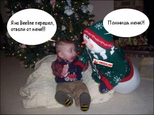 Билайн, новый год, интернет, елка