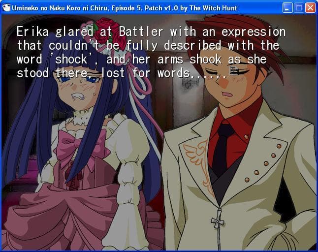 Umineko no Naku Koro ni Umineko no Naku Koro ni Erika's in pinch