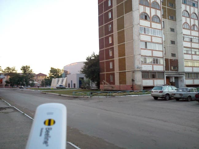 Вид сзади на Ледовый дворец