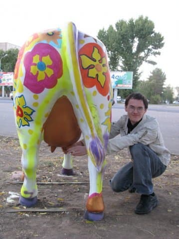 корова и Самсон корова, Самсон, Павлодар