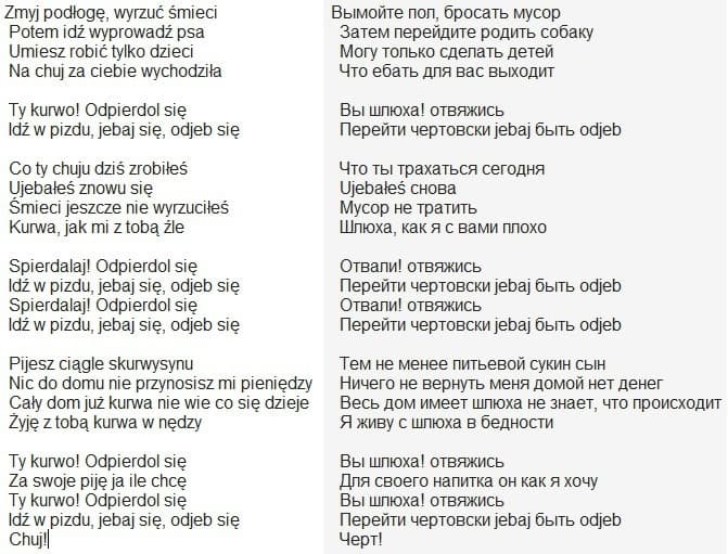 Rodzina Slowem Silna (русский перевод) Rodzina Slowem Silna (русский перевод)