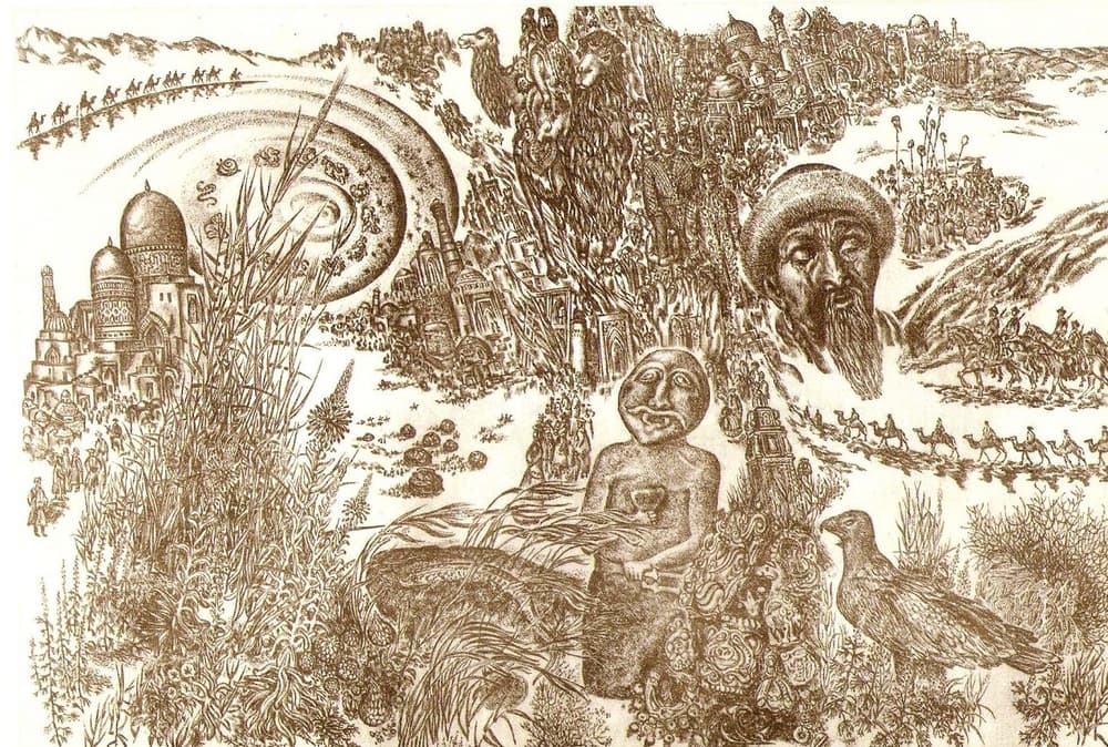 К поэзии Павла Васильева. Верблюд. 1991 г