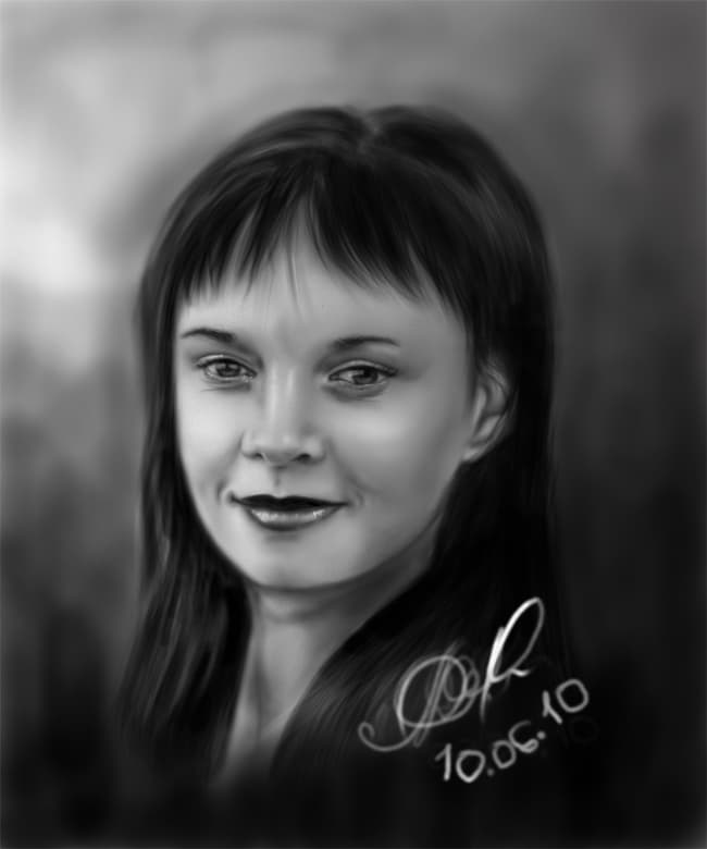 Наташа портрет, рисунок