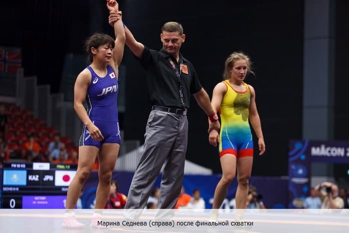 Марина Седнева после финальной схватки